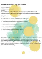 Vorschau - Anderer Materialtyp - Tag der Farben - Eine Werkstatt 1-3 - Seite 1