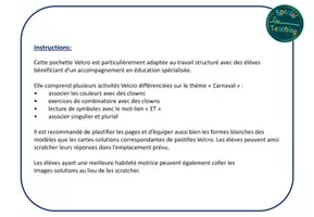 Aperçu - Inclusion - Activitès structurées: Carnaval - Page 1