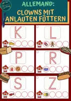 Aperçu - Jeux - Allemand: Clowns mit Anlauten füttern / Klettaufgaben - Page de couverture