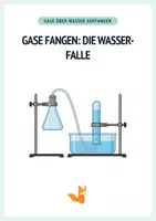 Vorschau - Arbeitsblätter - Experiment Gase fangen – Wasser-Falle - Protokoll + Arbeitsblätter - Deckblatt