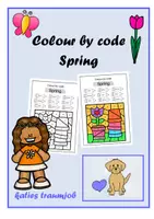 Vorschau - Arbeitsblätter - Materialpaket Colour by code - Seite 1