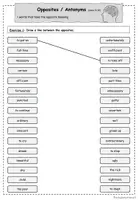 Vorschau - Arbeitsblätter - Materialpaket: Synonyms / Opposites & Antonyms (Englisch) - Seite 3