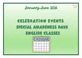 Vista previa - Para docentes: organización, planificación y formación - Celebration and Awareness Calendar 2026 - página 1
