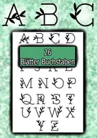 Vorschau - Mal- und Bastelvorlagen - Dekoratives Alphabet mit Blättern (kostenlos) - Deckblatt