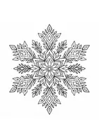 Vorschau - Mal- und Bastelvorlagen - Schneeflocken - Ausmalbilder für den Winter - Seite 2