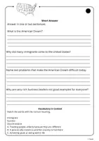 Vorschau - Arbeitsblätter - The American Dream - Reading Comprehension - Seite 2