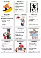 Vorschau - Fördermaterial/Inklusion - Berufskarten verschiedener Berufsfelder - Seite 1