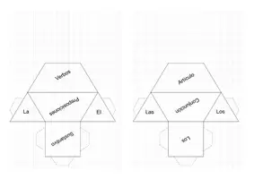 Vista previa - Manualidades / Dibujos para colorear - 2. rompecabezas tridimencional- Pirámide tipo tetraedro - página 1