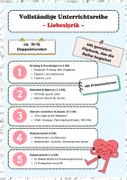 Vorschau - Stundenentwürfe - Liebeslyrik & Gedichtanalyse komplett - Deckblatt