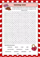 Vorschau - Arbeitsblätter - Valentinstag: Suchsel (KOSTENLOS) - Seite 1