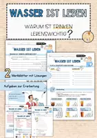 Vorschau - Unterrichtsreihen - Wasser ist Leben - Warum ist Trinken lebensnotwendig? - Deckblatt