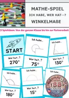 Vorschau - Spiele - Spiel Winkel und Winkelgrößen: Ich habe, wer hat? (+ 3 Spielvarianten) - Deckblatt