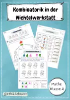 Vorschau - Stundenentwürfe - Kombinatorik in der Wichtelwerkstatt - Deckblatt