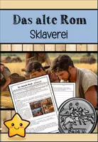 Vorschau - Arbeitsblätter - Das alte Rom: Römische Sklaverei (Arbeitsblätter mit Lösungen und Präsentation) - Deckblatt