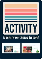 Aperçu - Préparation de séance / Séance complète - WHAT DID THEY DO DURING THEIR CHRISTMAS BREAK? – Activité - Page de couverture