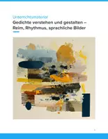 Vorschau - Unterrichtsreihen - Unterrichtsmaterial Gedichte – Reim, Rhythmus & sprachliche Bilder verstehen - Deckblatt
