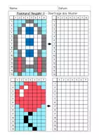 Vorschau - Arbeitsblätter - Pixelkunst Neujahr - Geometrie, Kunst, Wahrnehmung - Seite 2