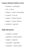 Aperçu - Texte - 100 common Spanish reflexive verbs - Page 3