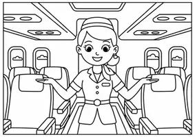 Vorschau - Mal- und Bastelvorlagen - Flughafen Ausmalbilder für Kinder Kunst & Malvorlagen Klasse 1 bis 4 Grundschule - Seite 1