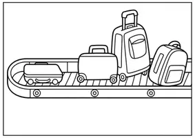 Vorschau - Mal- und Bastelvorlagen - Flughafen Ausmalbilder für Kinder Kunst & Malvorlagen Klasse 1 bis 4 Grundschule - Seite 2