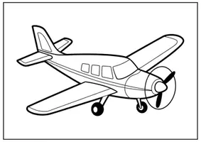 Vorschau - Mal- und Bastelvorlagen - Flughafen Ausmalbilder für Kinder Kunst & Malvorlagen Klasse 1 bis 4 Grundschule - Seite 3