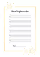 Vorschau - Arbeitsblätter - Neujahrsvorsätze – zum Jahresbeginn (Klasse 1–6) - Seite 3