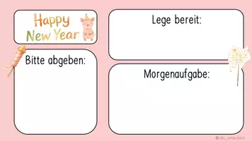 Vorschau - Präsentationen/Tafelbilder - Tafelbild: Silvester & Neujahr - Seite 2