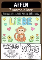 Vorschau - Mal- und Bastelvorlagen - Affen Bild Grundschule Ausmalbilder Affen Grundschule - Deckblatt