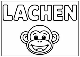 Vorschau - Mal- und Bastelvorlagen - Affen Bild Grundschule Ausmalbilder Affen Grundschule - Seite 1