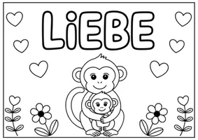 Vorschau - Mal- und Bastelvorlagen - Affen Bild Grundschule Ausmalbilder Affen Grundschule - Seite 2