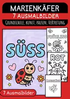 Vorschau - Mal- und Bastelvorlagen - Marienkäfer Malvorlagen Ausmalbilder Poster kreative Marienkäfer Grundschule - Deckblatt
