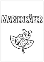 Vorschau - Mal- und Bastelvorlagen - Marienkäfer Malvorlagen Ausmalbilder Poster kreative Marienkäfer Grundschule - Seite 1