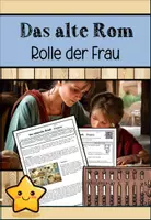 Vorschau - Arbeitsblätter - 🏛️ Frauen im antiken Rom – Alltag, Rollen und Hygiene - Deckblatt