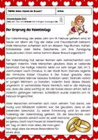 Vorschau - Arbeitsblätter - Valentinstag: Ursprung des Brauchs - Seite 1