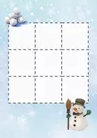 Vorschau - Arbeitsblätter - tic tac to winter - Deckblatt
