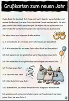 Vorschau - Mal- und Bastelvorlagen - Grußkarten für das neue Jahr - Neujahr / Silvester - Seite 1