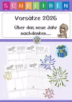 Vorschau - Arbeitsblätter - Vorsätze 2026 - Über das neue Jahr nachdenken - Deckblatt