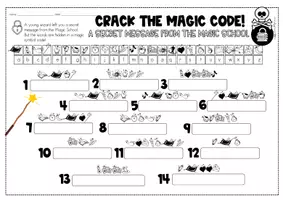 anteprima - Esercizi - Magic Code | Scheda enigmistica | Lessico per la lezione di inglese - Pagina 1