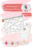 Vorschau - Arbeitsblätter - Buchstabelspiel K - Regenbogenwettrennen - Deckblatt