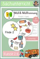 Vorschau - Spiele - Müll und Mülltrennung Spiel Finde 2 - Deckblatt