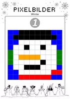 Vorschau - Arbeitsblätter - Pixelbilder: Pixel-Art und Informatik Winter - Seite 2