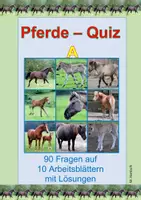 Vorschau - Arbeitsblätter - Pferde-Quiz A - Deckblatt