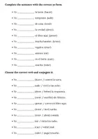 Aperçu - Cartes d'exercices - Spanish GO Verbs Worksheets (Present Tense – Yo Form) - Page 1