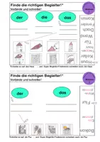 Vorschau - Arbeitsblätter - DmS: Wohnen 1 - Wörter üben - Begleiter - Seite 1