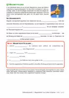 Vorschau - Unterrichtsreihen - Kursstufe Physik 5.3: Magnetische Flussdichte einer Spule (PDF, DOCX, Musterlösung) - Deckblatt