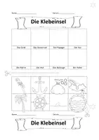 Vorschau - Arbeitsblätter - Lesen und kleben zum Thema Piraten 2-fach differenziert - Seite 1