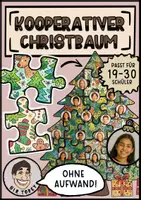 Vorschau - Mal- und Bastelvorlagen - Kooperativer Weihnachtsbaum, Wandbild zu Weihnachten - Deckblatt