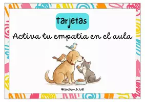 Vista previa - Tarjetas / Manipulativos - Tarjetas Activa tu empatía en el aula - Portada