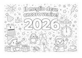 anteprima - Materiale di supporto/inclusione - Speciale 2026 - Tovagliette per la colazione da colorare - Pagina 3