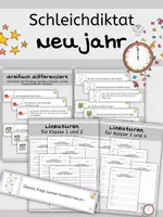 Vorschau - Stundenentwürfe - Materialpaket Silvester/ Neujahr - Leseverständnis, Sprachförderung - Seite 1